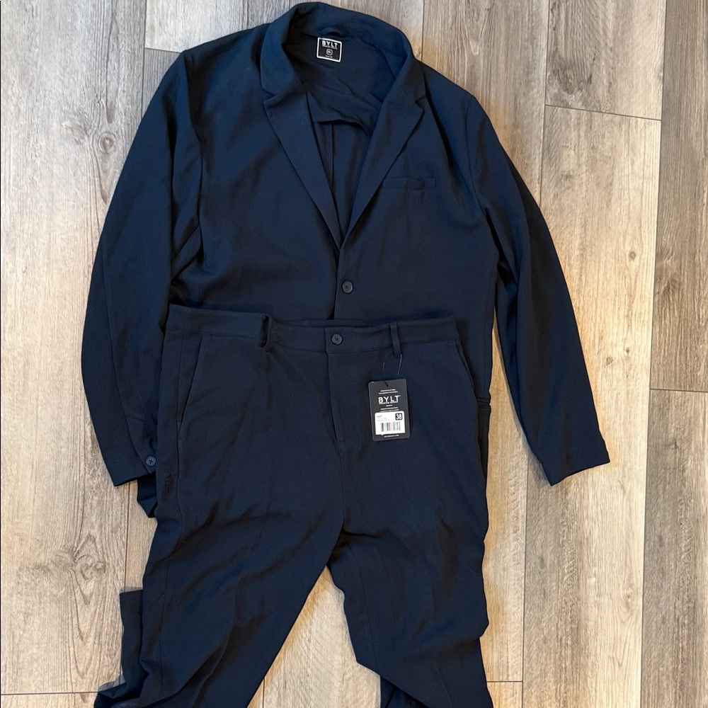 BYLT Basics Men's Two-Piece Suit in Deep Navy